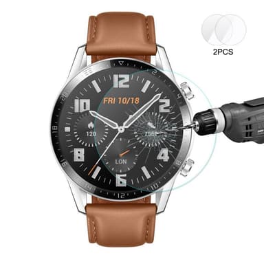 Huawei Watch GT2 46mm HAT PRINCE 2-pack Härdade Glas 0.2mm