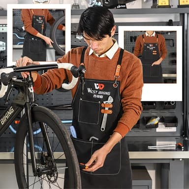 WEST BIKING Förkläde Canvas Förkläde för träarbetare mekaniker