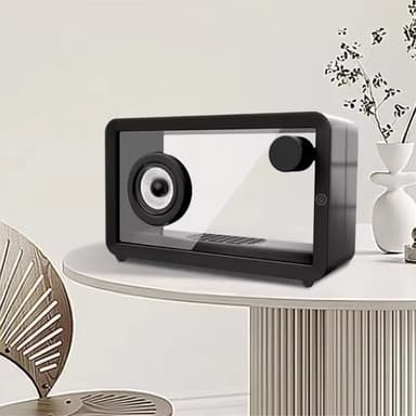 M8 Transparent Bluetooth-högtalare med RGB-ljus HiFi-ljud Bass Subwoofer