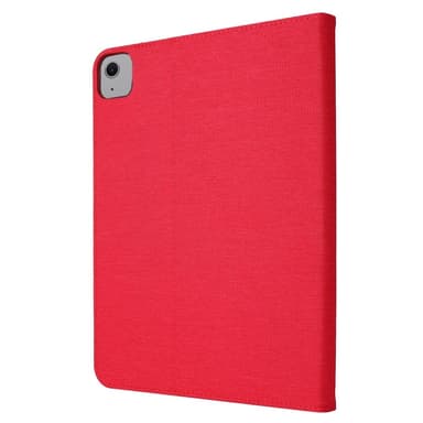 Till iPad Air 13 (2024) Vikbart fodral korthållare Tygtextur - Röd