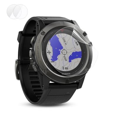 2-pack HAT PRINCE Garmin Fenix 5X Ultratunn Skärmskydd