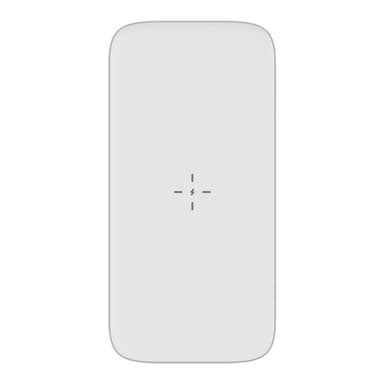Bärbar laddare Powerbank 10000mAh QI 15W PD 20W / QC 22.5W - Vit