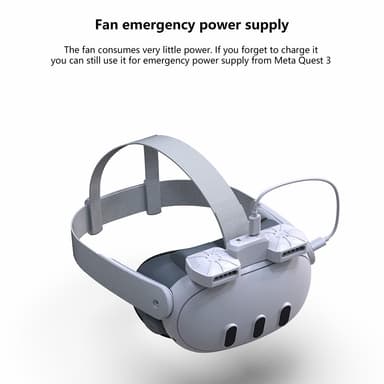 Meta Quest 3 FIIT VR X3 Air Circulation Fläkt Face Kudde Pad