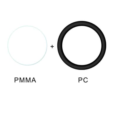Huawei Watch GT2 42mm HAT PRINCE 3D PC Edge + PMMA Härdat Glas