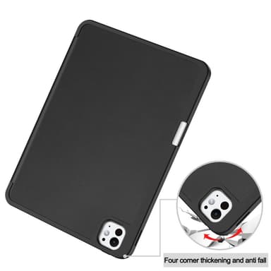 Till iPad Pro 11 (2024) Slim fit tri-fold fodral Pennfack - Svart