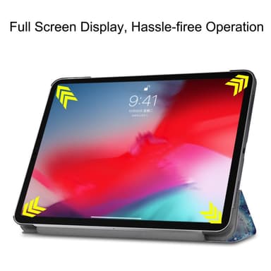 iPad Pro 11 (2018) Slim fit tri-fold fodral - Galaxy Pattern