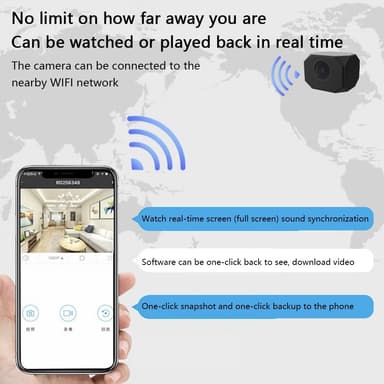 Hem Säkerhet Övervakning Mini WiFi-kamera för realtid