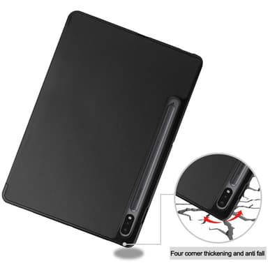 Slim Fit Cover Fodral Till Samsung Galaxy Tab S7 / S8 - Svart