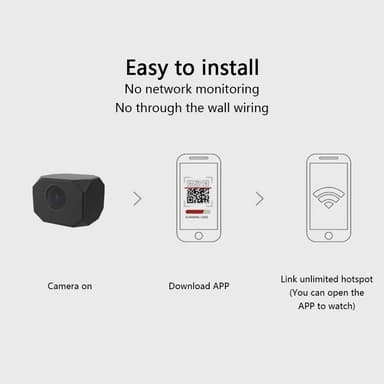 Hem Säkerhet Övervakning Mini WiFi-kamera för realtid