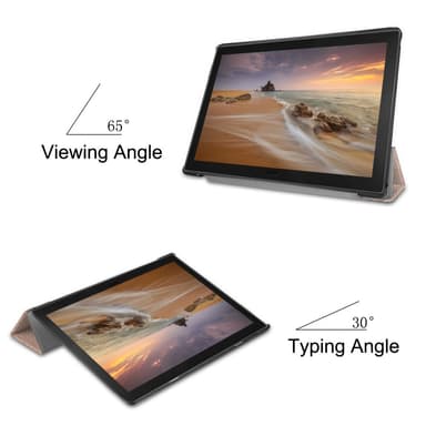 Tri-fold Fodral till Lenovo Tab E10 - Rose Gold