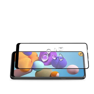 AMORUS Samsung Galaxy A21s Härdat glas - Svart