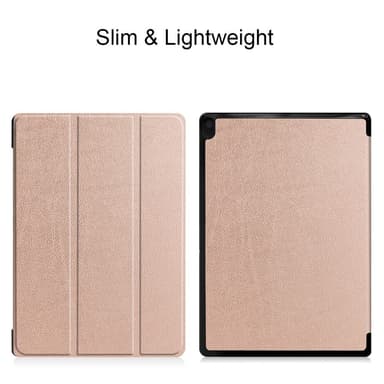 Tri-fold Fodral till Lenovo Tab E10 - Rose Gold