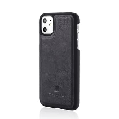 DG.MING iPhone 11 Split Läder Plånboksfodral - Svart