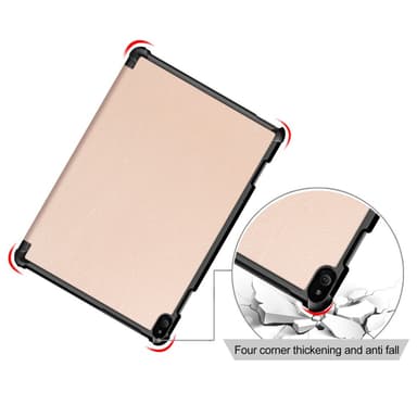 Tri-fold Fodral till Lenovo Tab P10 - Guld