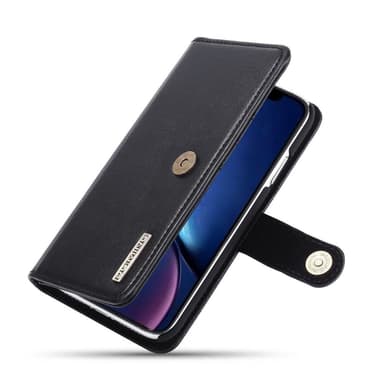 DG.MING iPhone 11 Split Läder Plånboksfodral - Svart