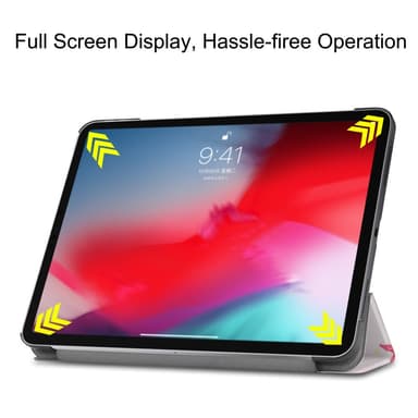 iPad Pro 11 (2018) Slim fit tri-fold fodral - Fairy and Butterflies