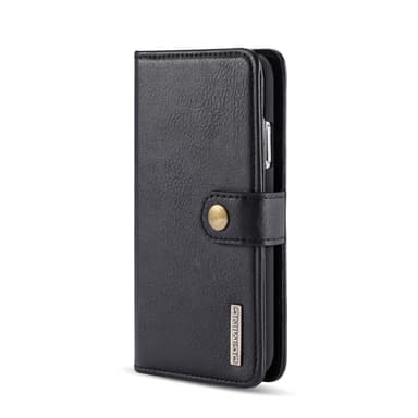 DG.MING iPhone 11 Split Läder Plånboksfodral - Svart