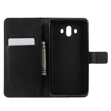 Huawei Mate 10 Plånboksfodral Litchi - Svart