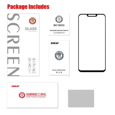 HAT PRINCE Härdat glas Asus Zenfone Max (M2) ZB633KL - Svart