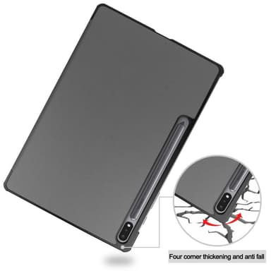 Slim Fit Cover Fodral Till Samsung Galaxy Tab S7 Plus / S8 Plus - Grå