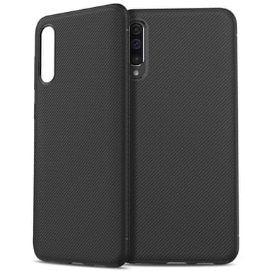 Samsung Galaxy A50 Twill Texture TPU-skal - Svart