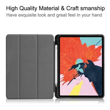 Apple iPad Air (2020) (2022) Slim fit tri-fold fodral - Svart