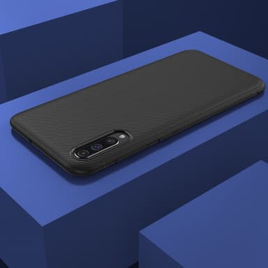 Samsung Galaxy A50 Twill Texture TPU-skal - Svart