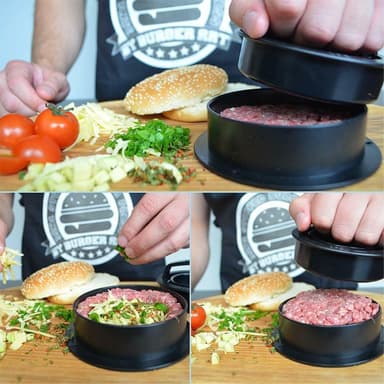 Hamburgar press Fyllda hamburgare
