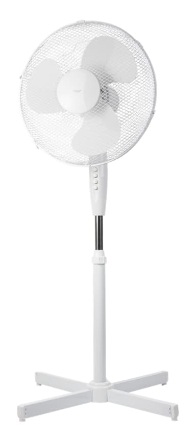 NORDIC HOME CULTURE Golvfläkt, 410 mm, tre hastigheter - Vit