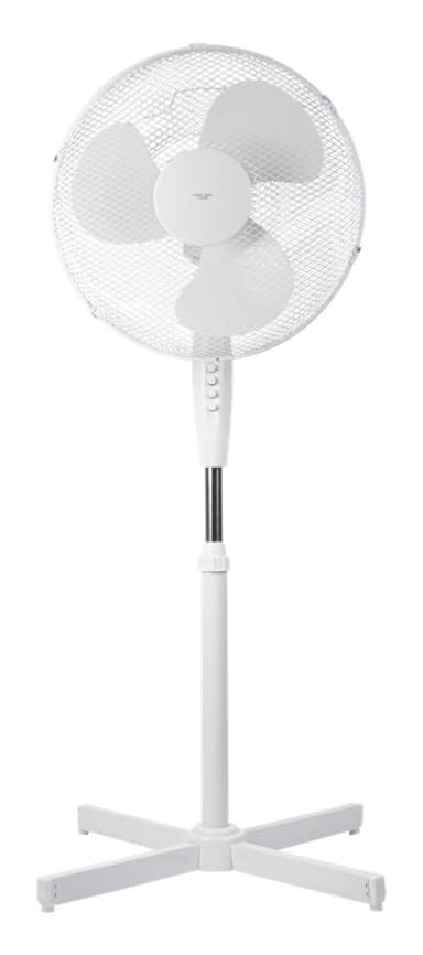 NORDIC HOME CULTURE Golvfläkt, 410 mm, tre hastigheter - Vit