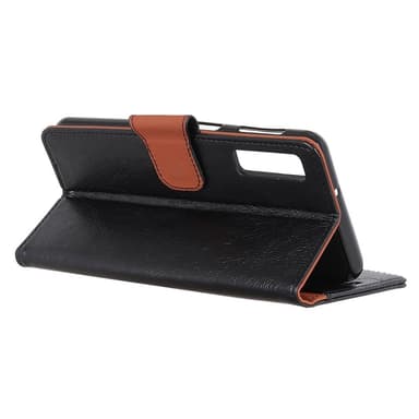 Samsung Galaxy A7 (2018) Plånboksfodral Textured Split - Svart