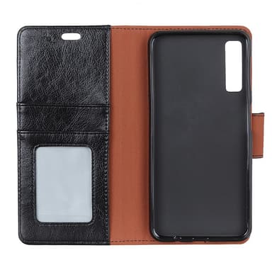 Samsung Galaxy A7 (2018) Plånboksfodral Textured Split - Svart