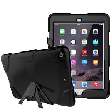 iPad 9.7 (2018) / iPad 9.7 (2017) Heavy Duty Armor skal - Svart