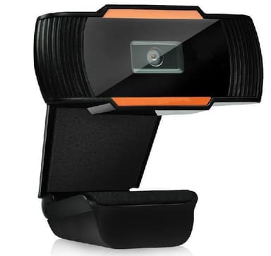 12MP pixlar HD 360 Webcam USB PC Laptop Kamera Svart