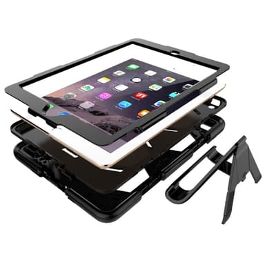 iPad 9.7 (2018) / iPad 9.7 (2017) Heavy Duty Armor skal - Svart