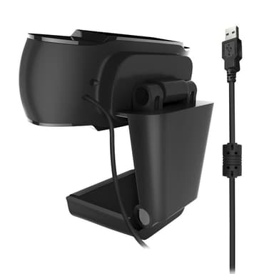 12MP pixlar HD 360 Webcam USB PC Laptop Kamera Svart