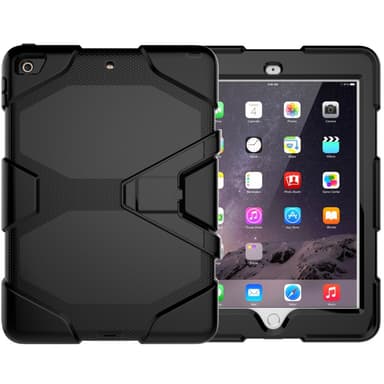 iPad 9.7 (2018) / iPad 9.7 (2017) Heavy Duty Armor skal - Svart