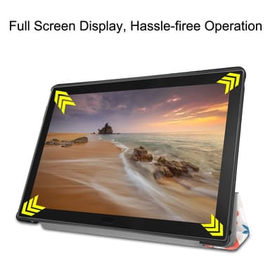 Tri-fold Fodral till Lenovo Tab E10 - Butterfly