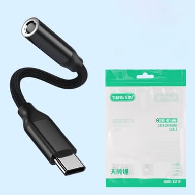 för t.ex iPhone 15 USB-C hane till 3,5mm hona AUX hörlursadapter