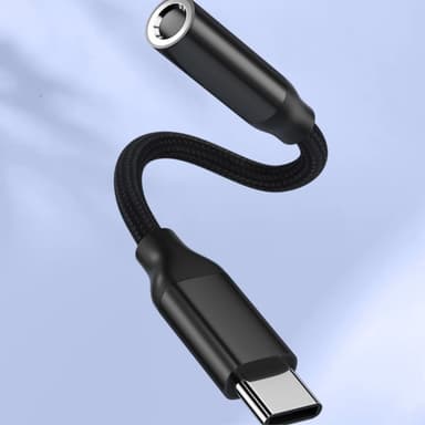 för t.ex iPhone 15 USB-C hane till 3,5mm hona AUX hörlursadapter