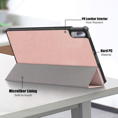 Tri-fold Fodral till Lenovo Tab P11 Pro TB-J706F - Rose Gold