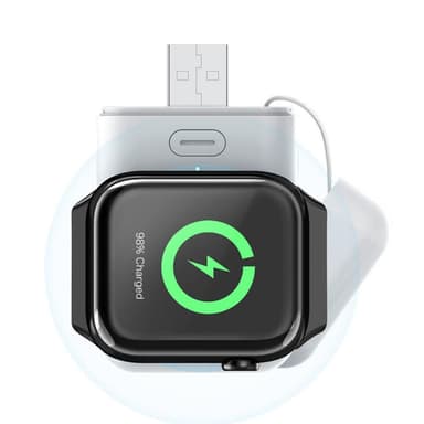 Qi Trådlös Powerbank Till Apple Watch Series 7/6/5/4/3/2/1