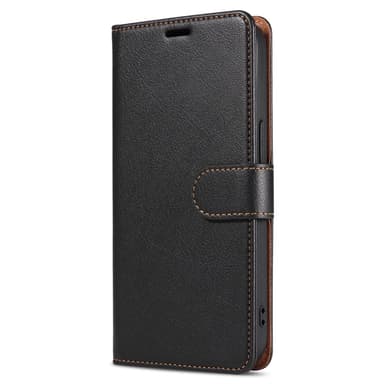 Till iPhone 15 Retro Plånboksfodral / Fodral - Svart