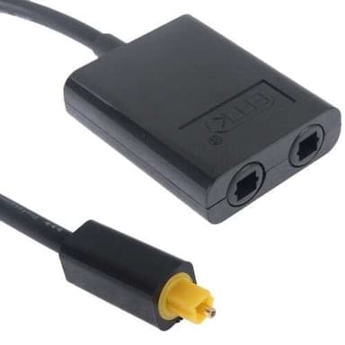Toslink optisk splitter med dubbla utgångar