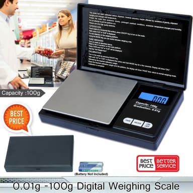 Digital Juvelerare våg 0.01g till 100 gram