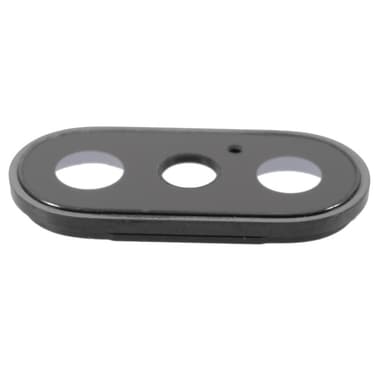Kamera lins reservdel till iPhone X - Svart