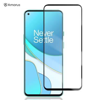 AMORUS OnePlus 8T Härdat glas - Svart