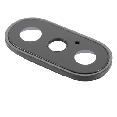 Kamera lins reservdel till iPhone X - Svart