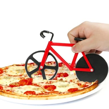 Pizzaskärare / Pizza Slicer Cykel - Röd