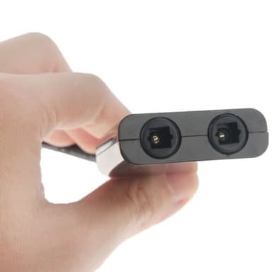 Toslink optisk splitter med dubbla utgångar